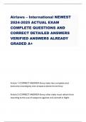 Airlaws – International NEWEST 2024-2025 ACTUAL EXAM COMPLETE QUESTIONS AND CORRECT DETAILED ANSWERS VERIFIED ANSWERS ALREADY GRADED A+