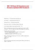  MIC 130 Exam #2 Questions and Answers Updated 2024 Graded A