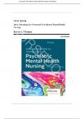 Test Bank - Townsend's Psychiatric Mental Health Nursing, 11th Edition by Morgan, Chapter 1-41/Complete Guide A+