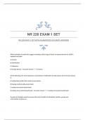 NR 228 EXAM 1 SET WITH GUARANTEED ACCURATE ANSWERS