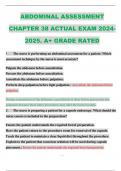 NR603 ABDOMINAL ASSESSMENT CHAPTER 38 ACTUAL EXAM 2024-2025. A+ GRADE RATED.