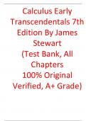 Test Bank For Calculus Early Transcendentals 7th Edition By James Stewart