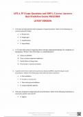  APEA 3P Exam Questions and Correct Answers Best Predictive Exam 2023/2024 NEW!!