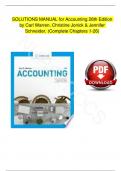 Solution Manual For Accounting 28th Edition by Carl S. Warren, Christine Jonick| All Chapter's 1 - 26 | Complete Guide A+