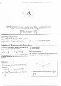 Chapter  - Trigonometric ratios and Trigonometric identities 