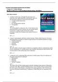 Understanding Pathophysiology 6th Edition Test Bank  All Chapters (1-42) | A+ ULTIMATE GUIDE