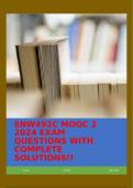 ENW492C MOOC 2 2024 EXAM QUESTIONS WITH COMPLETE SOLUTIONS!!