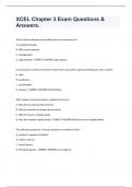 XCEL Chapter 3 Exam Questions & Answers.