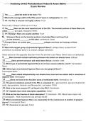 Anatomy of the Periodontium II Que & Answ 2024 | Exam Review