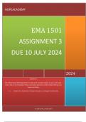 EMA1501 ASSESSMENT 3 DUE 10 JULY 2024 Question 1 The mathematical field of geometry is made up of concepts relating to space and shape –that is why, in the Foundation Phase curriculum, geometry is often simply referred to as Space and Shape. 1.1.	Explain 