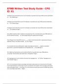 EFMB Written Test Study Guide - CPG ID: 63. Questions With 100% Correct Answers.