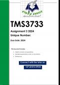 TMS3733 Assignment 3 (QUALITY ANSWERS) 2024