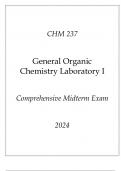 (ASU Online) CHM 237 General Organic Chemistry Laboratory I Comprehensive Midterm Exam 2024