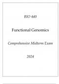 (ASU Online) BIO 440 Functional Genomics Comprehensive Midterm Exam 2 2024