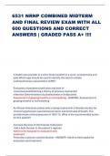 6531 NRNP COMBINED MIDTERM AND FINAL REVIEW EXAM WITH ALL 600 QUESTIONS AND CORRECT ANSWERS | GRADED PASS A+ !!!!