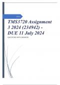 TMS3720 Assignment 3 2024 (234942) - DUE 11 July 2024