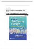 Test Bank - Abrams’ Clinical Drug Therapy: Rationales for Nursing Practice, 13th Edition by Geralyn Frandsen, All Chapters 1-61/Complete Guide A+