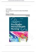 Test Bank - Townsend's Psychiatric Mental Health Nursing, 11th Edition by Morgan, Chapter 1-41/Complete Guide A+