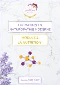 Naturopathie module nutrition chapitre sur les nutriments partie 3