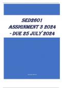 SED2601 Assignment 3 2024 - DUE 25 July 2024