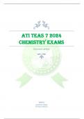 ATI TEAS 7 2024  CHEMISTRY EXAMS 