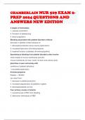 CHAMBERLAIN NUR 529 EXAM 2-PREP 2024 QUESTIONS AND ANSWERS NEW EDITION 