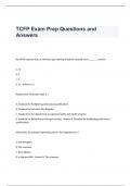 TCFP Exam Prep Questions and Answers