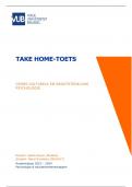 Take Home-Toets Cross-culturele en grootstedelijke psychologie (geslaagd met 12/15)