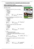 The Human Body in Health & Disease 8th Edition Test Bank Kevin Patton All Chapters (1-25) | A+ ULTIMATE GUIDE