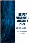 INS3707 Assignment 1 Semester 2 2024 | Due July 2024