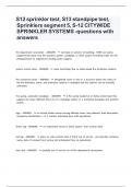 S12 sprinkler test, S13 standpipe test, Sprinklers segment 5, S-12 CITYWIDE SPRINKLER SYSTEMS -questions with answers