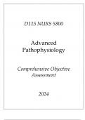 (WGU D115) NURS 5800 Advanced Pathophysiology Comprehensive OA 2024.