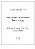 (WGU D516) MHA 6310 Healthcare Information Technology Comprehensive OA 2024.