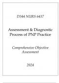 (WGU D344) NURS 6437 Assessment & Diagnostic Process of PNP Practice Comprehensive OA 2024