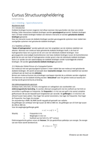 Samenvatting Cursus Structuuropheldering - Chemie - Den Bosch