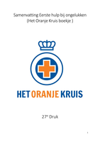 Samenvatting het Oranje kruis boekje 27e druk