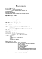 Samenvatting deel drachtdiagnose en partus 