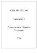 (WGU C958) MATH 2100 Calculus I Comprehensive OA 2024