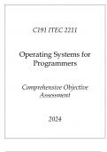 (WGU C191) ITEC 2211 Operating Systems for Programmers Comprehensive OA 2024