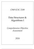 (WGU C949) ICSC 2100 Data Structures & Algorithms I Comprehensive OA 2024