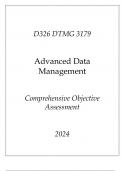 (WGU D326) DTMG 3179 Advanced Data Management Comprehensive OA 2024.