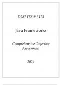 (WGU D287) ITWS 3173 Java Frameworks Comprehensive OA 2024.