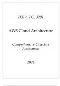 (WGU D319) ITCL 3201 AWS Cloud Architecture Comprehensive OA 2024.