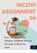 INC3701  ASSIGNMENT 4 SEMESTER 2 ( SOLUTIONS) SUBMISSION DATE:  24 JULY 2024 