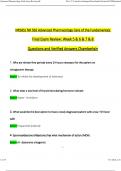 NR565/ NR 565 Final Exam Review: Week 5, 6, 7 & 8 Advanced Pharmacology Care of the Fundamentals - Questions and Answers (2024 / 2025) (Verified Answers)- Chamberlain