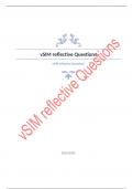 vSIM reflective Questions with complete solution 