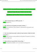 NR565 / NR 565 Midterm Exam Study Guide (Notes Week 1 – 4) (Latest 2024 / 2025): Advanced Pharmacology Fundamentals - Chamberlain