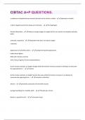 CIBTAC A+P QUESTIONS AND ANSWERS RATED 100% CORRECT!!