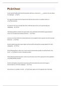 PLQ-Chest  Questions And Answers Graded A+