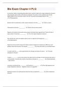 Bio Exam Chapter 4 PLQ Questions And Answers With Verified Quiz